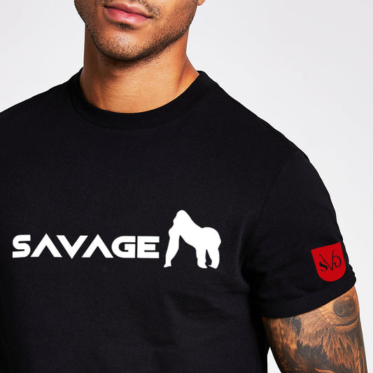 Tee-shirt manche courte SAVAGEMOOD Noir