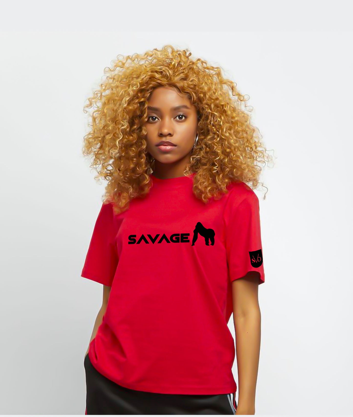 Tee-shirt à manche courte SAVAGEMOOD Rouge